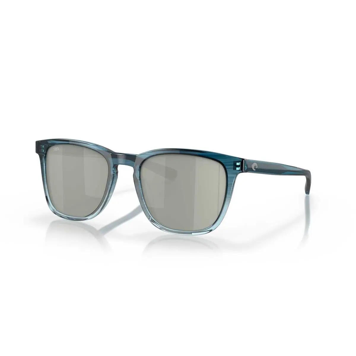 Costa Sunglasses Sullivan - Shiny Deep Teal Fade Frame W/gray Silver Mirror Lens