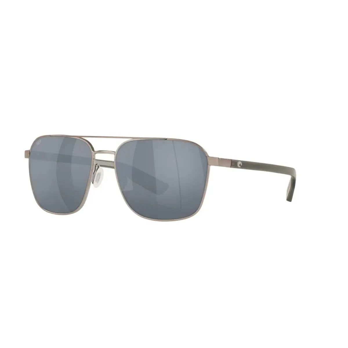 Costa Sunglasses Wader - Brushed Gunmetal Frame w/ Gray Silver Mirror Lens - Gunmetal, Frame: Costa Sunglasses Wader - Brushed Gunmetal Frame w/ Gray Silver
