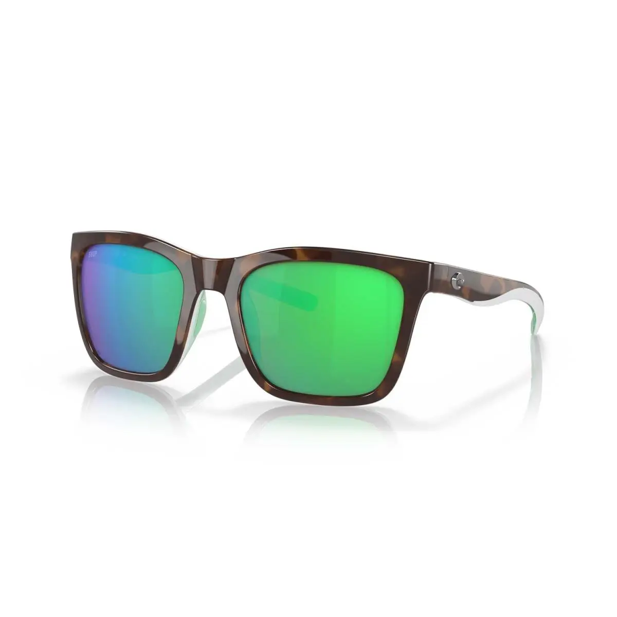 Costa Sunglasses Panga - Shiny Tortoise/white/seafoam Crystal Frame - Green Lens - Tortoise, Frame: Costa Sunglasses Panga - Shiny Tortoise/White/Seafoam Crystal