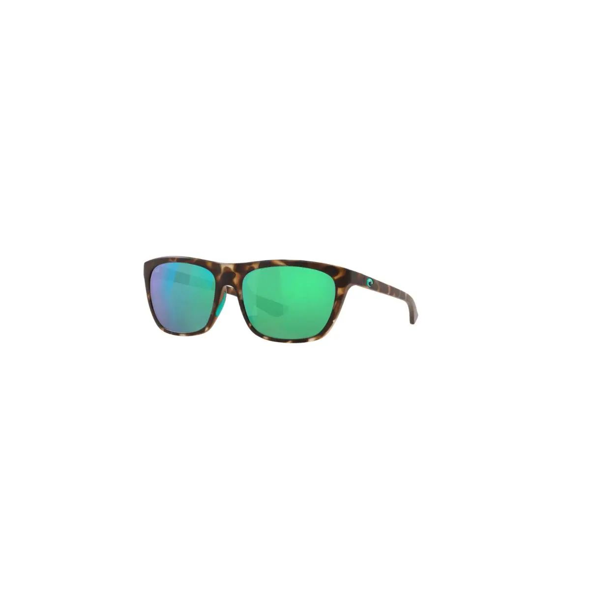 Costa Sunglasses Cheeca - Matte Shadow Tortoise Frame W/ Green Mirror Lens