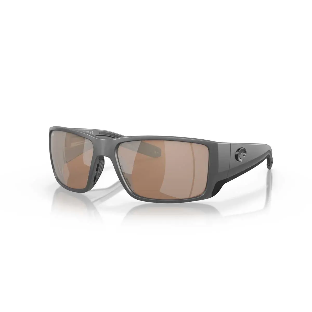 Costa Sunglasses Blackfin Pro - Matte Gray Frame W/ Copper Silver Mirror Lens