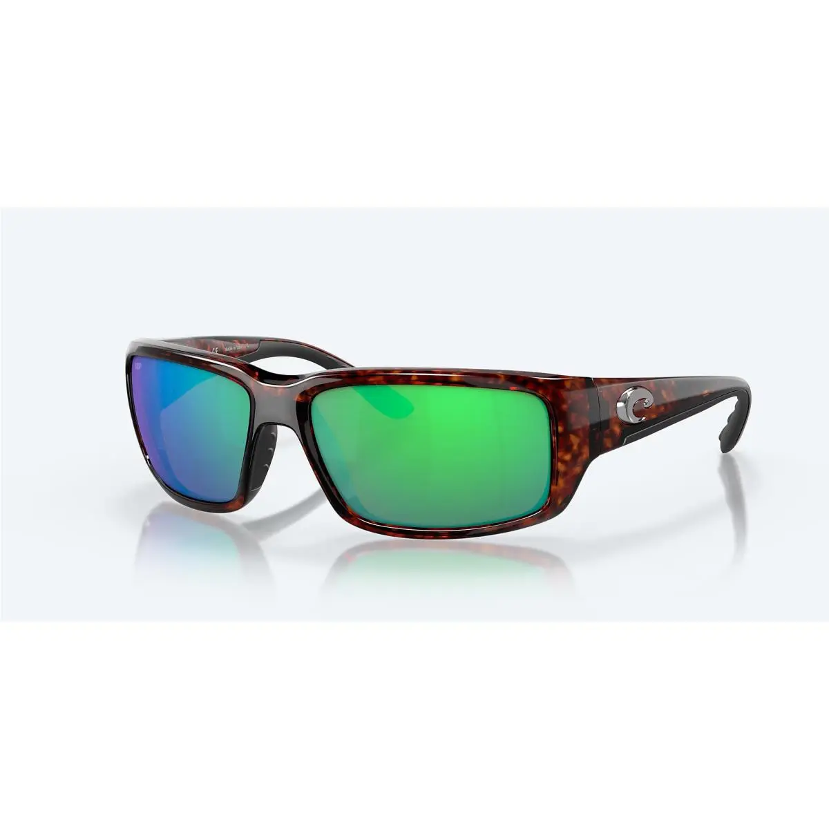 Costa Sunglasses Fantail - Tortoise Frame w/ Green Mirror Lens