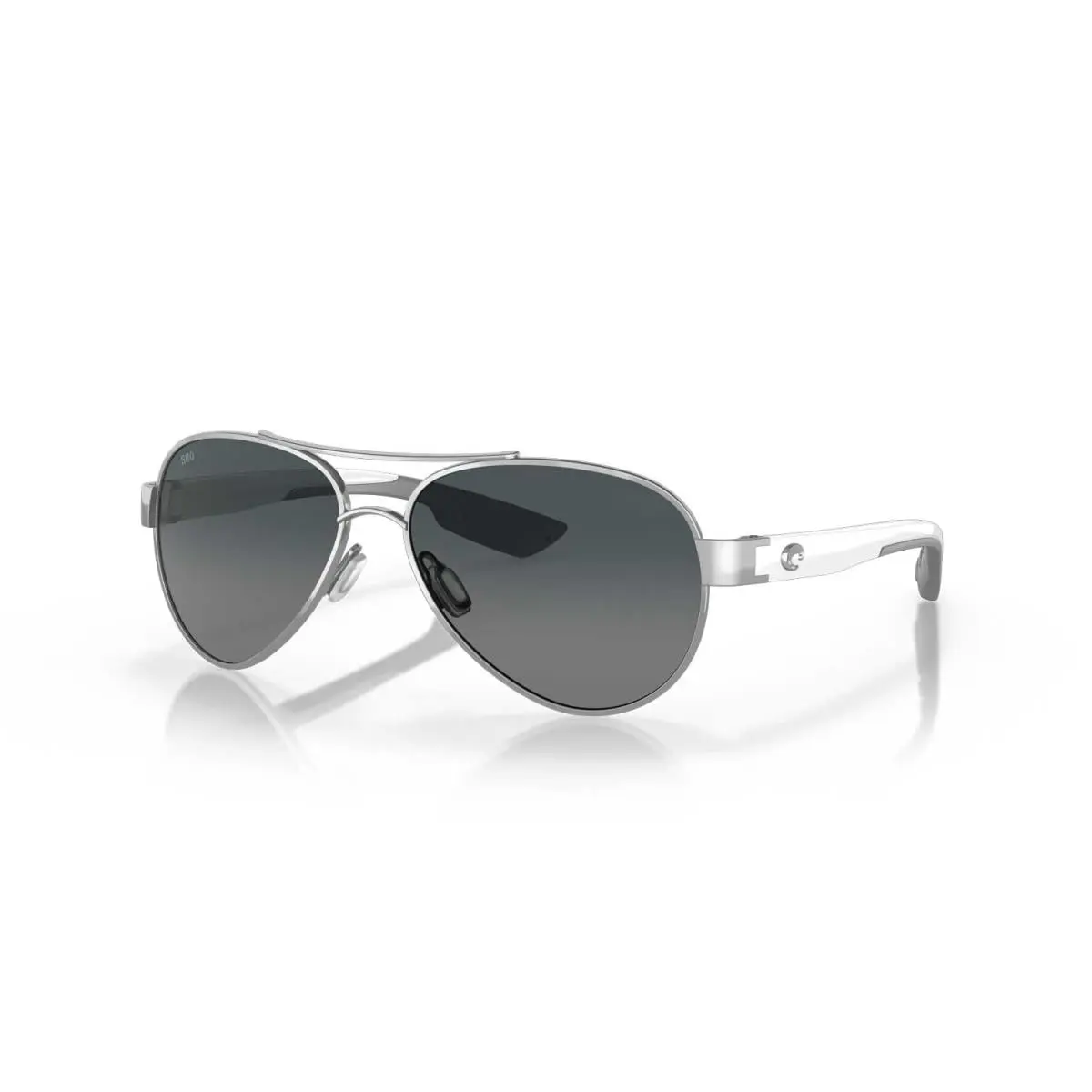 Costa Sunglasses Loreto Polarized - Palladium Frame W/gray Gradient Glass Lens - Silver, Frame: Costa Sunglasses Loreto Polarized - Palladium Frame W/Gray