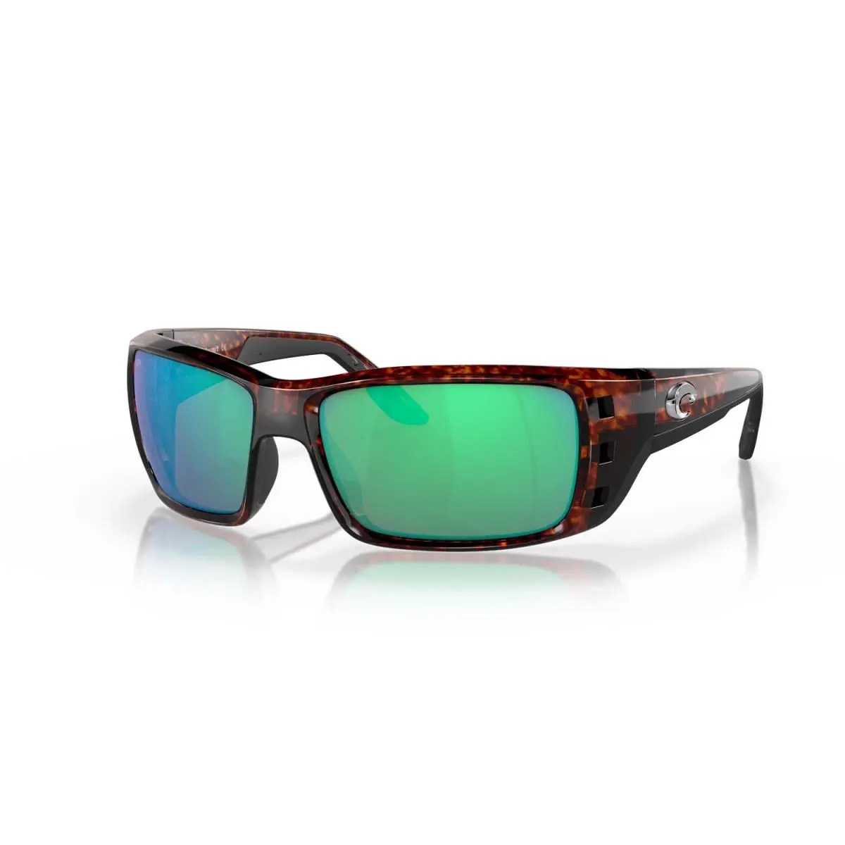 Costa Sunglasses Permit - Tortoise Frame w Green Mirror Polarized Glass Lens