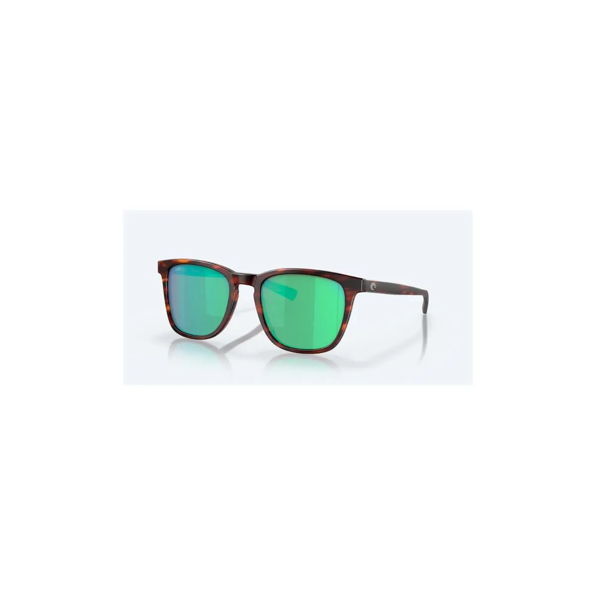 Costa Sunglasses 06S2002 Sullivan - Matte Tortoise Frame w/ Green Mirror Lens
