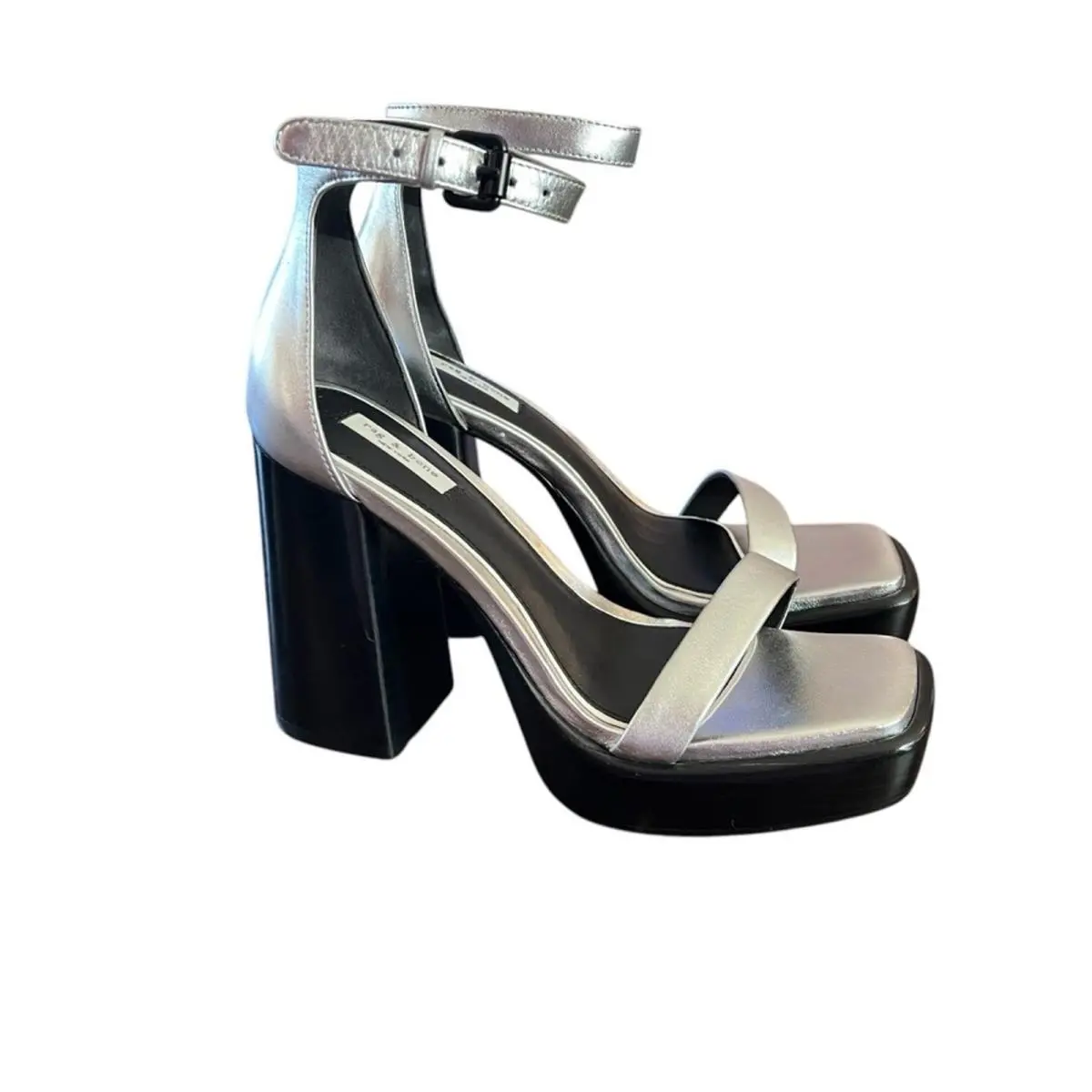 Rag Bone Matrix Leather Ankle Strap Platform High Heel Sandals EU 37 US 7 by Rag & Bone