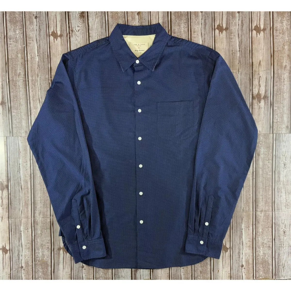 Rag Bone Beach Shirt Size XL Color Indigo Made in Usa