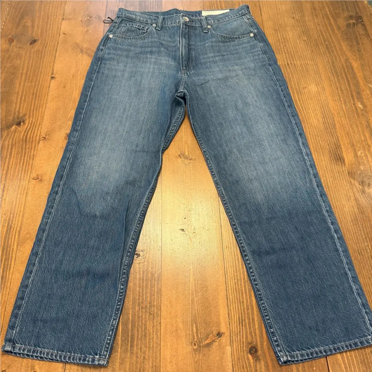 Rag Bone Hattie Mid Rise Straight Leg Ankle Length Jeans Size 30 Medium Wash