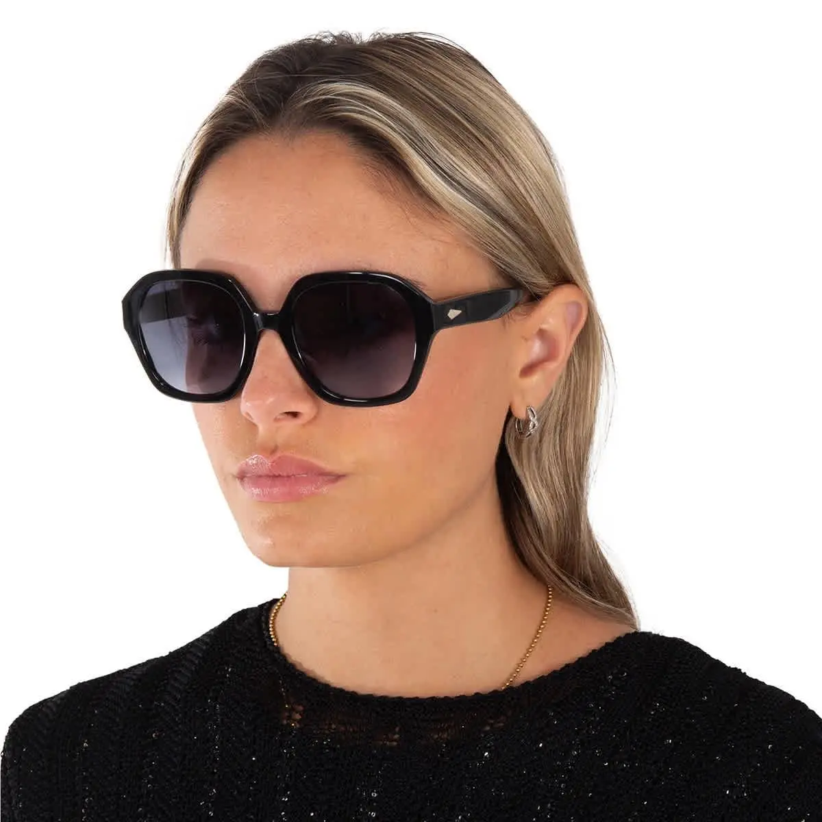 Rag and Bone Grey Gradient Square Ladies Sunglasses RNB1063/S 0807/9O 53