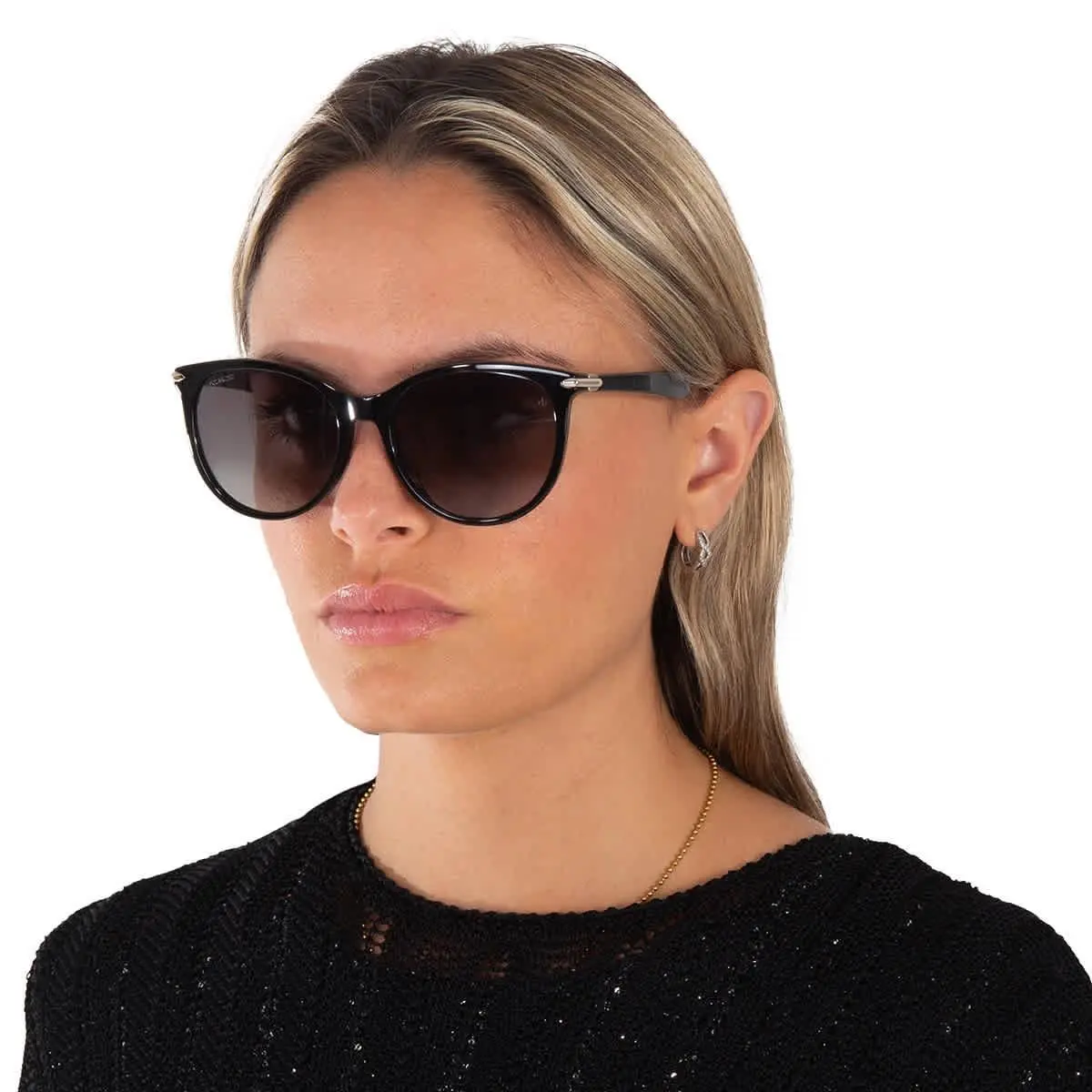 Rag and Bone Polarized Grey Gradient Oval Ladies Sunglasses RNB1020/S 0807/WJ 54 by Rag & Bone