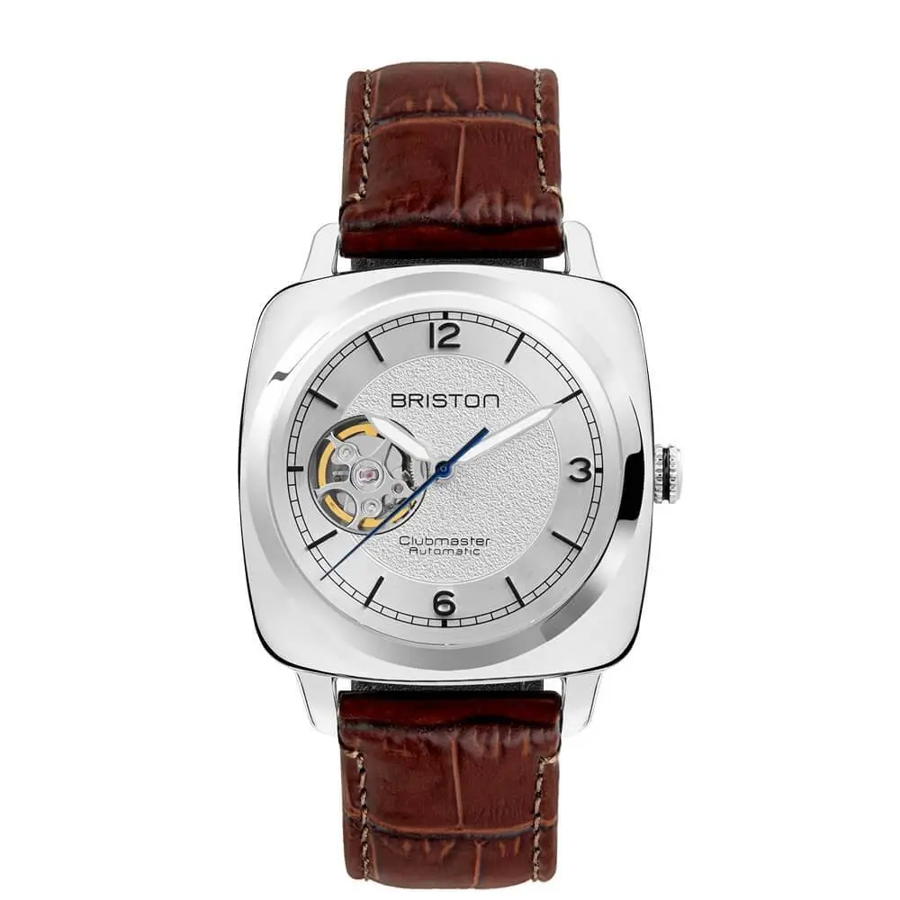 Clubmaster Legend Classic Open Automatic White Watch - 25739.PS.L.2.LABR by Briston