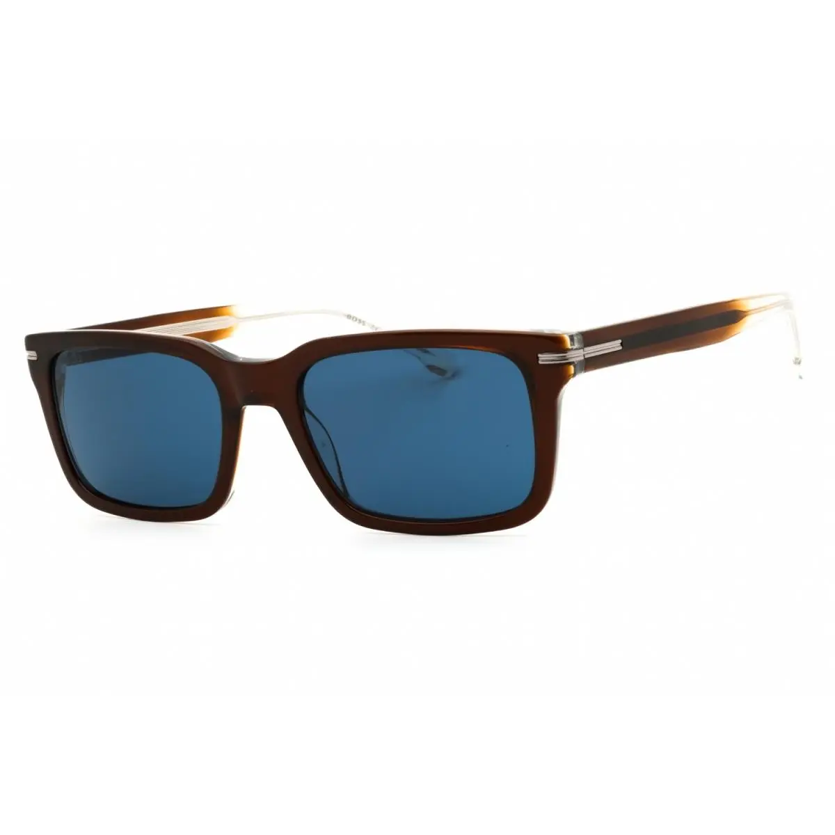 Hugo Boss 1628 S 09Q KU Sunglasses Brown Frame Blue Lenses 54mm