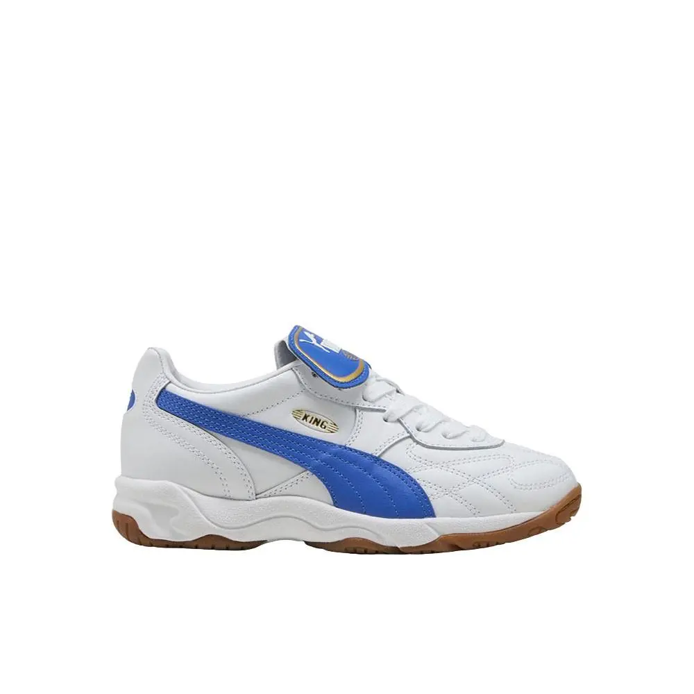 Puma King Indoor Lace Up Youth Boys White Sneakers Casual Shoes 40373105