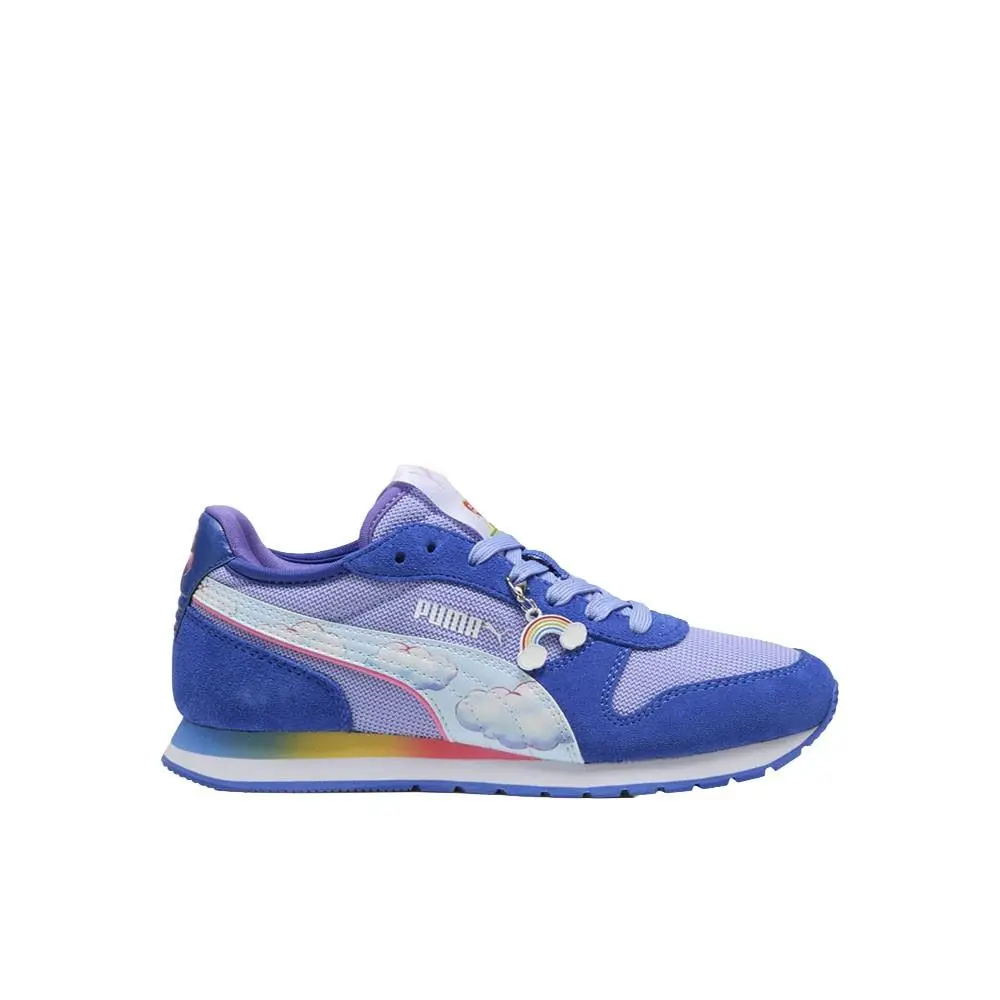 Puma X Care Bears X Sesame Street St Miler Lace Up Youth Girls Blue Purple Sn