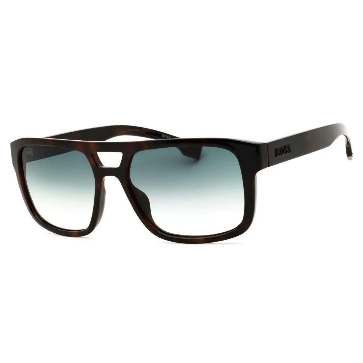 1648 S 086 9K Sunglasses Havana Frame Green Gradient Lenses 56mm by Hugo Boss