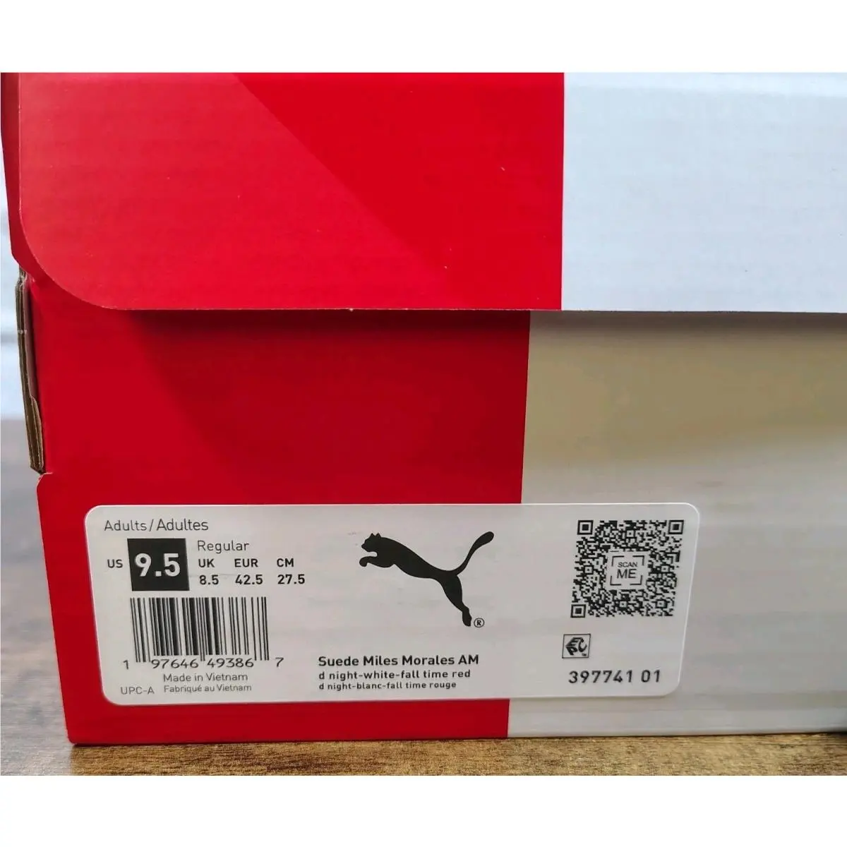 Puma shoes - PUMA Suede - Suede - 397741-01 - D NIGHT /WHITE/FALL TIME RED (UPC: 197646493850) 8