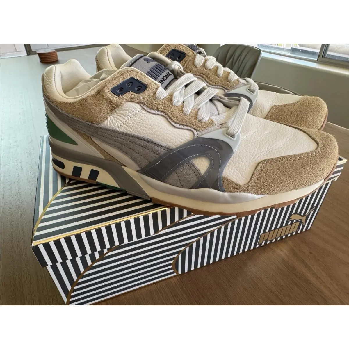 Puma shoes - PUMA Rhuigi X Trinomic Xt2 Lace Up - 39330601 - Beige 9