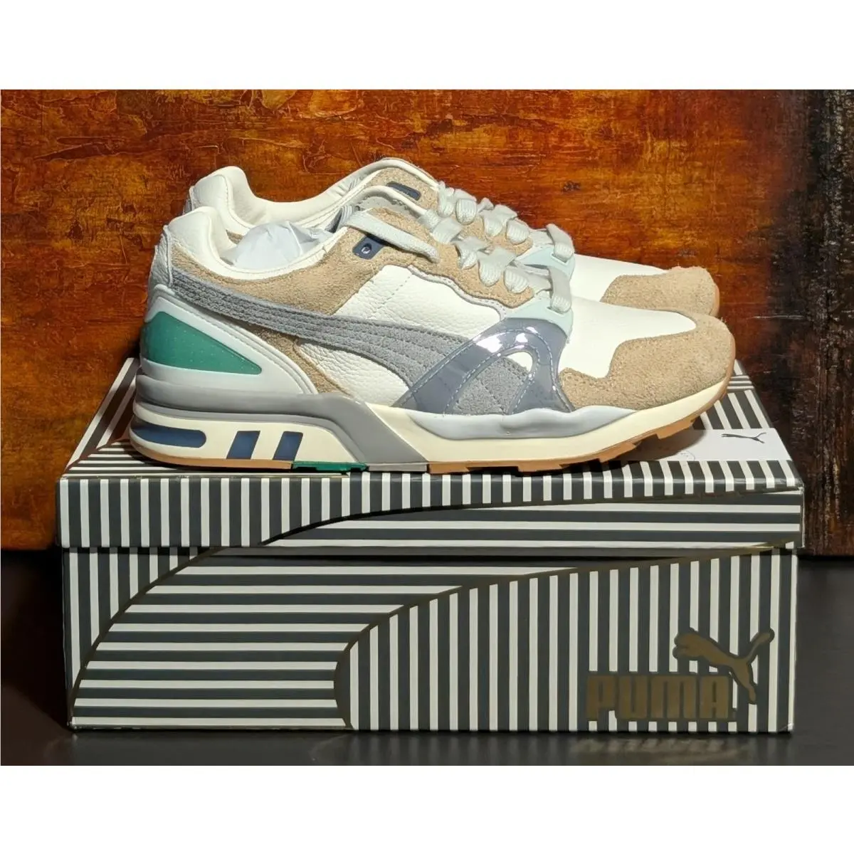Trinomic XT-2 Rhuigi Hamptons Warm White Shoes 393306-01 Men`s 8 w/ Box by Puma