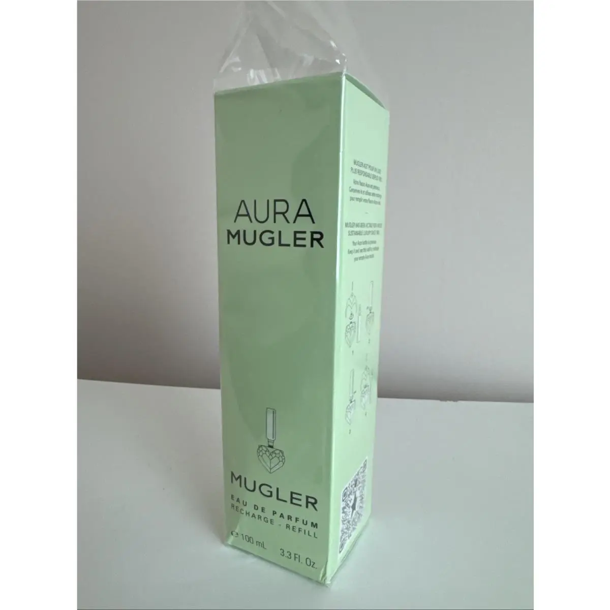 Mugler Aura Refill/recharge Eau de Parfum 3.3oz/100ml Opened Package