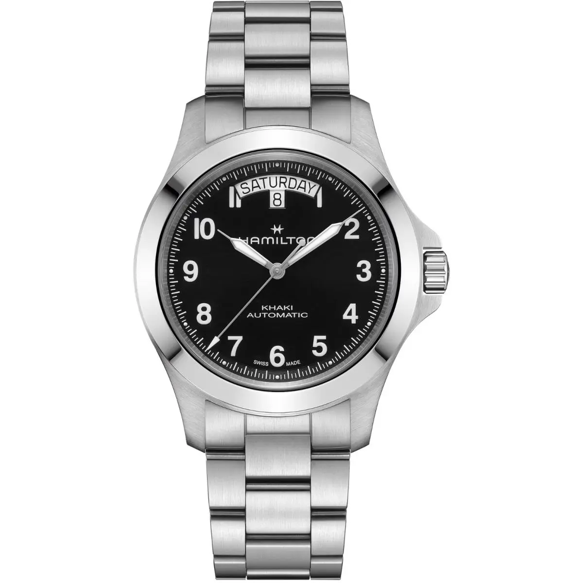 Khaki Field King Day-date Black Dial Men`s Watch H64475131 by Hamilton