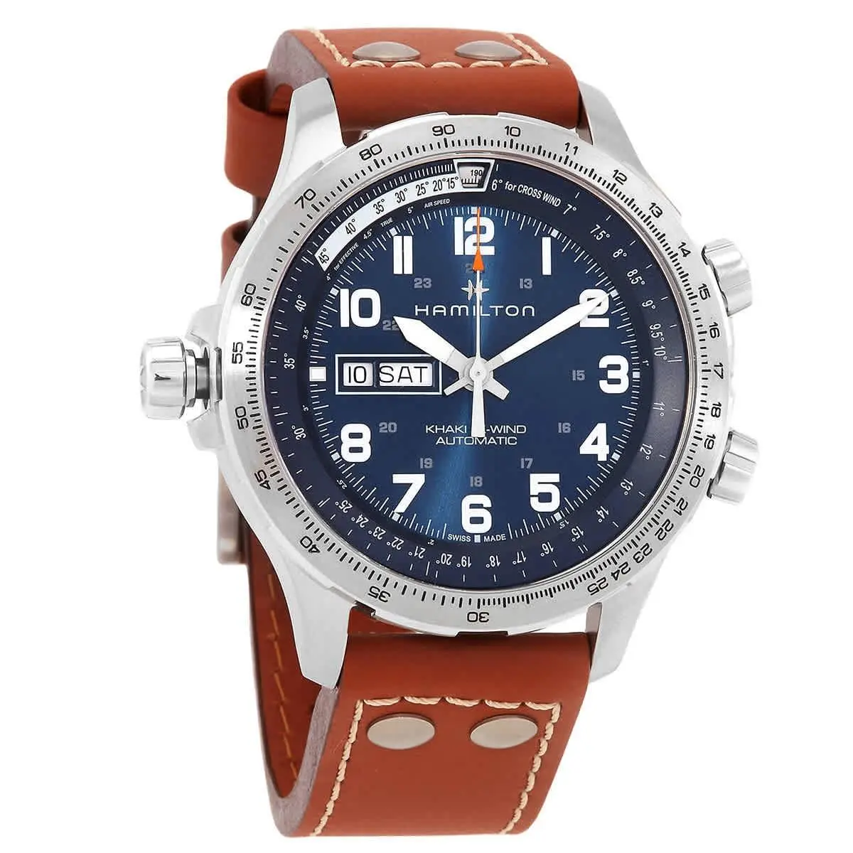 Khaki Aviation X-wind Lefty Automatic Blue Dial Men`s Watch H77765541 by Hamilton