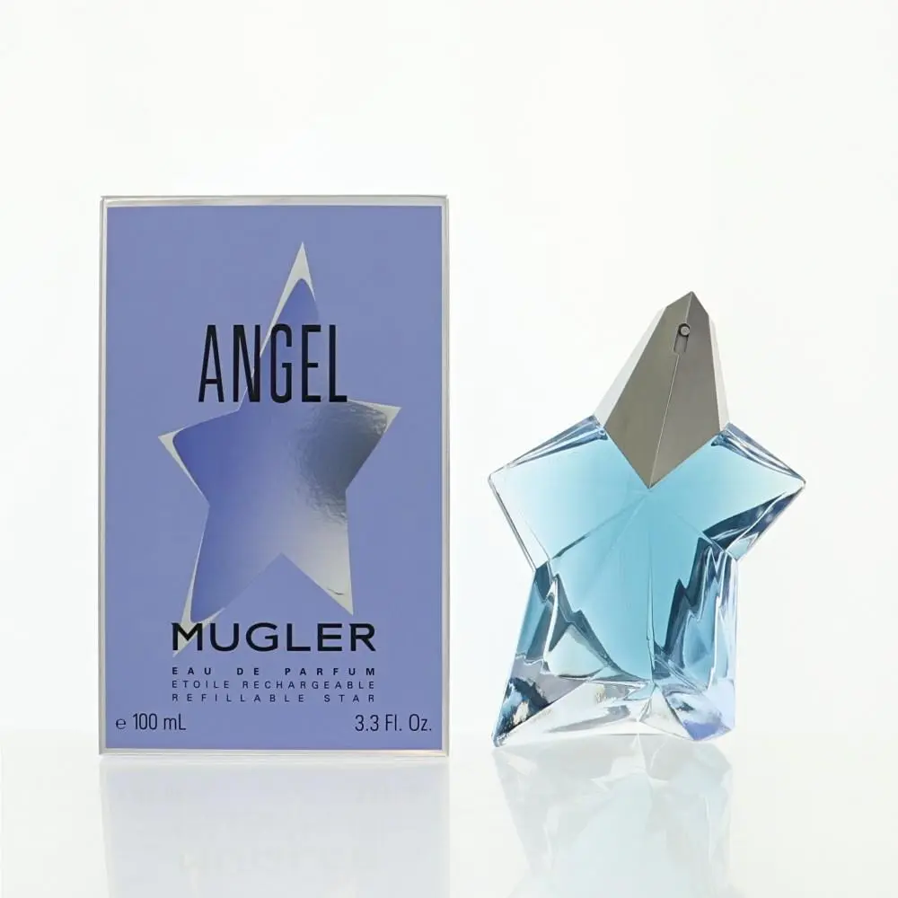 Angel 3.3 Oz Eau De Parfum Spray Refillable by Thierry Mugler Box For Women