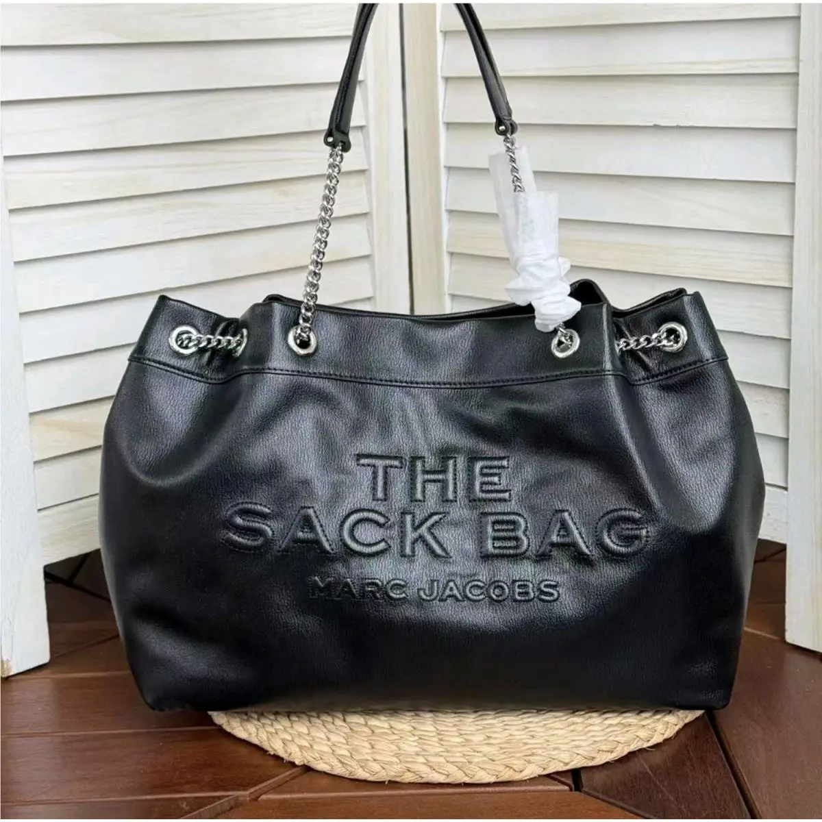 Marc Jacobs The Large Chain Sack Bag Black OS