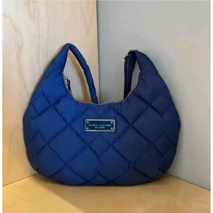Marc Jacobs Quilted Nylon Shoulder Bag in Azure Blue