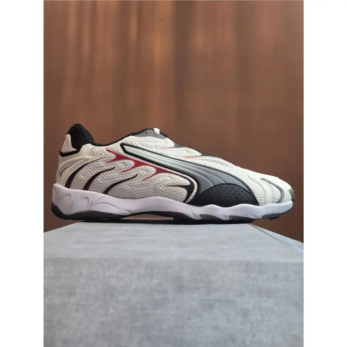 Puma Inhale Essentials Warm White Red Black Grey 401560-11 Sneakers 10M 11.5W