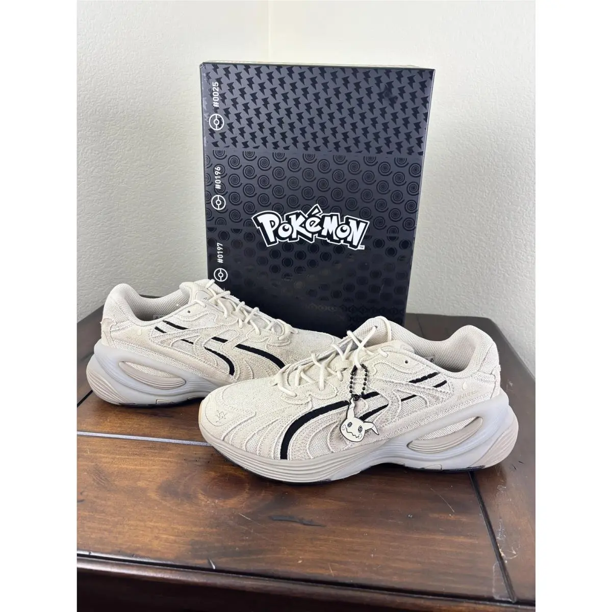 Puma Pokemon Mimikyu Shoes Mens 10.5 Beige Inverse Casual Sneakers 406046-01