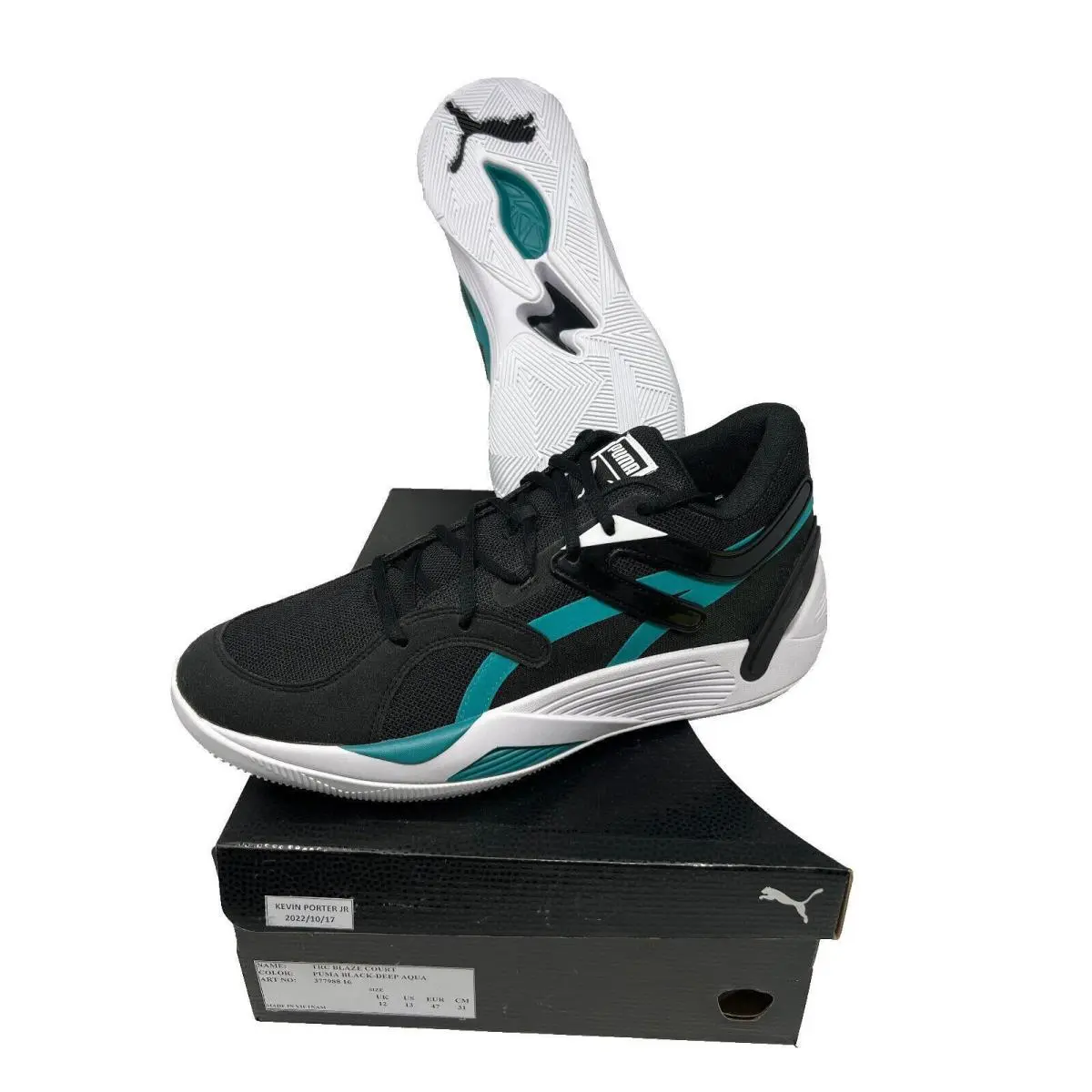 Puma Trc Blaze Court Deep Aqua Kevin Porter Jr US Size 13 Shoes