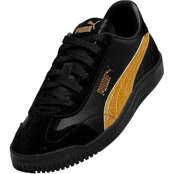 Puma shoes - PUMA Club 5V5 Glitter Lace Up - 40670601 - Black (UPC: 198556254807) 4