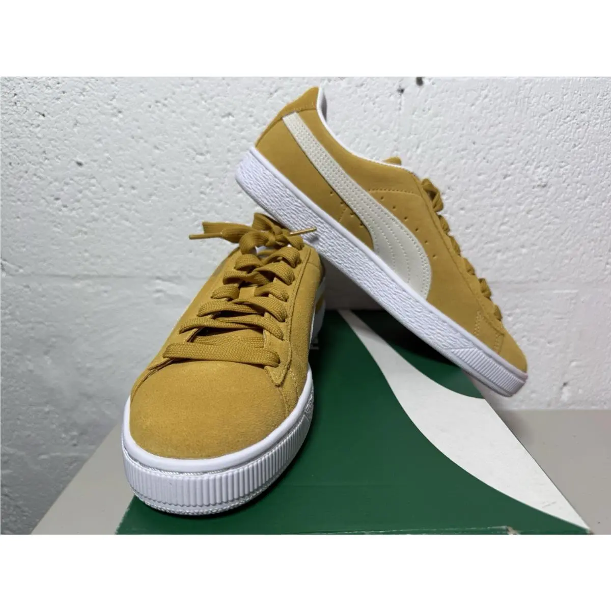 Puma shoes - PUMA Suede Classic Xxi Lace Up - 38141005 - Yellow (UPC: 196858072587) 1