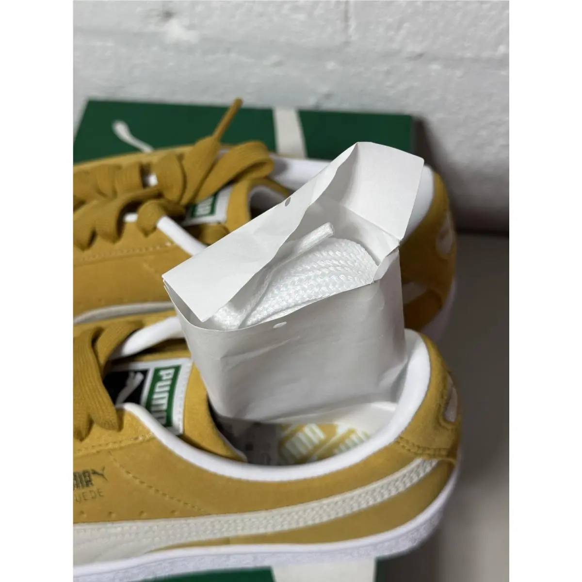 Puma shoes - PUMA Suede Classic Xxi Lace Up - 38141005 - Yellow (UPC: 196858072587) 5