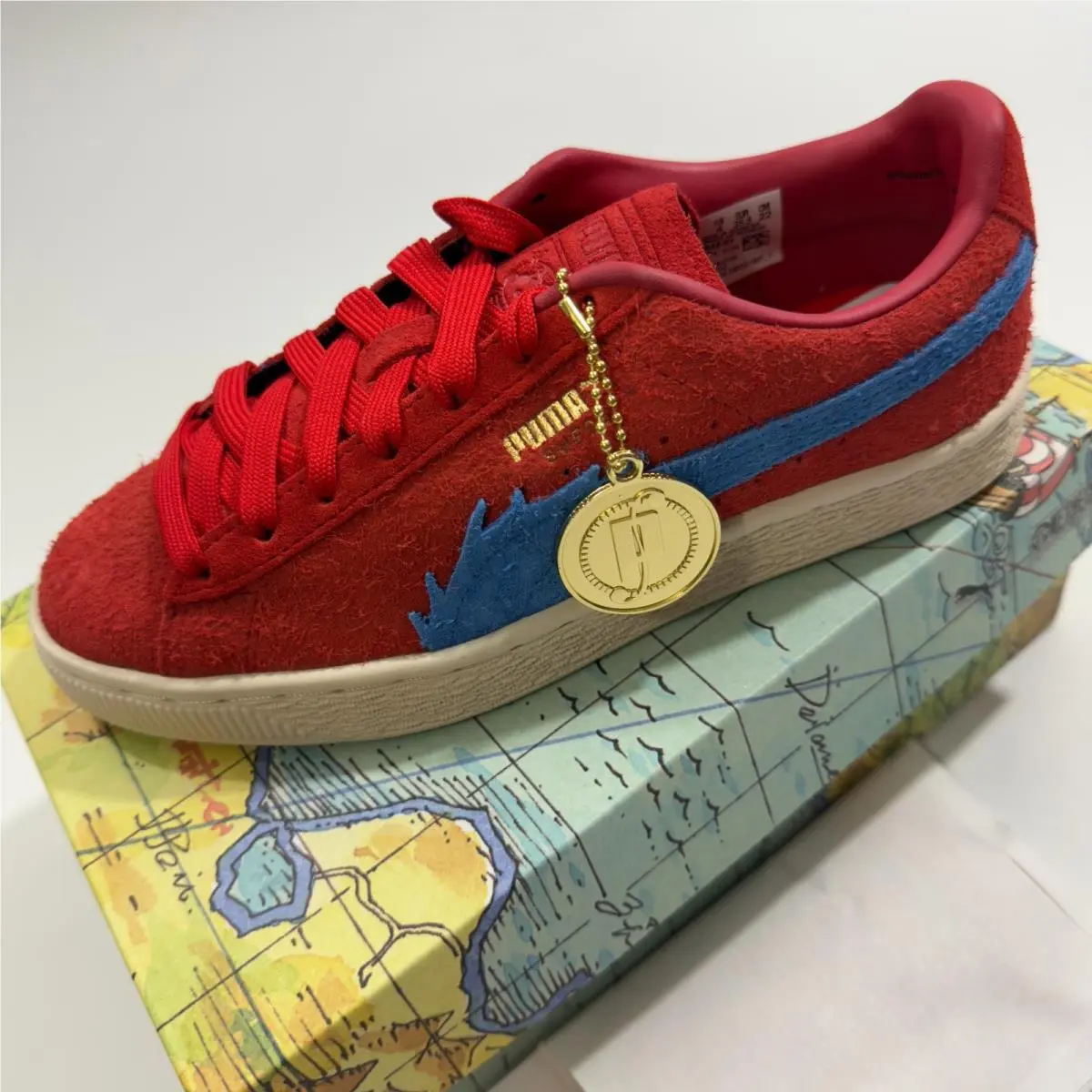 Puma shoes - Kids Puma One Piece Suede Buggy GS - 396648-011 - Red 3
