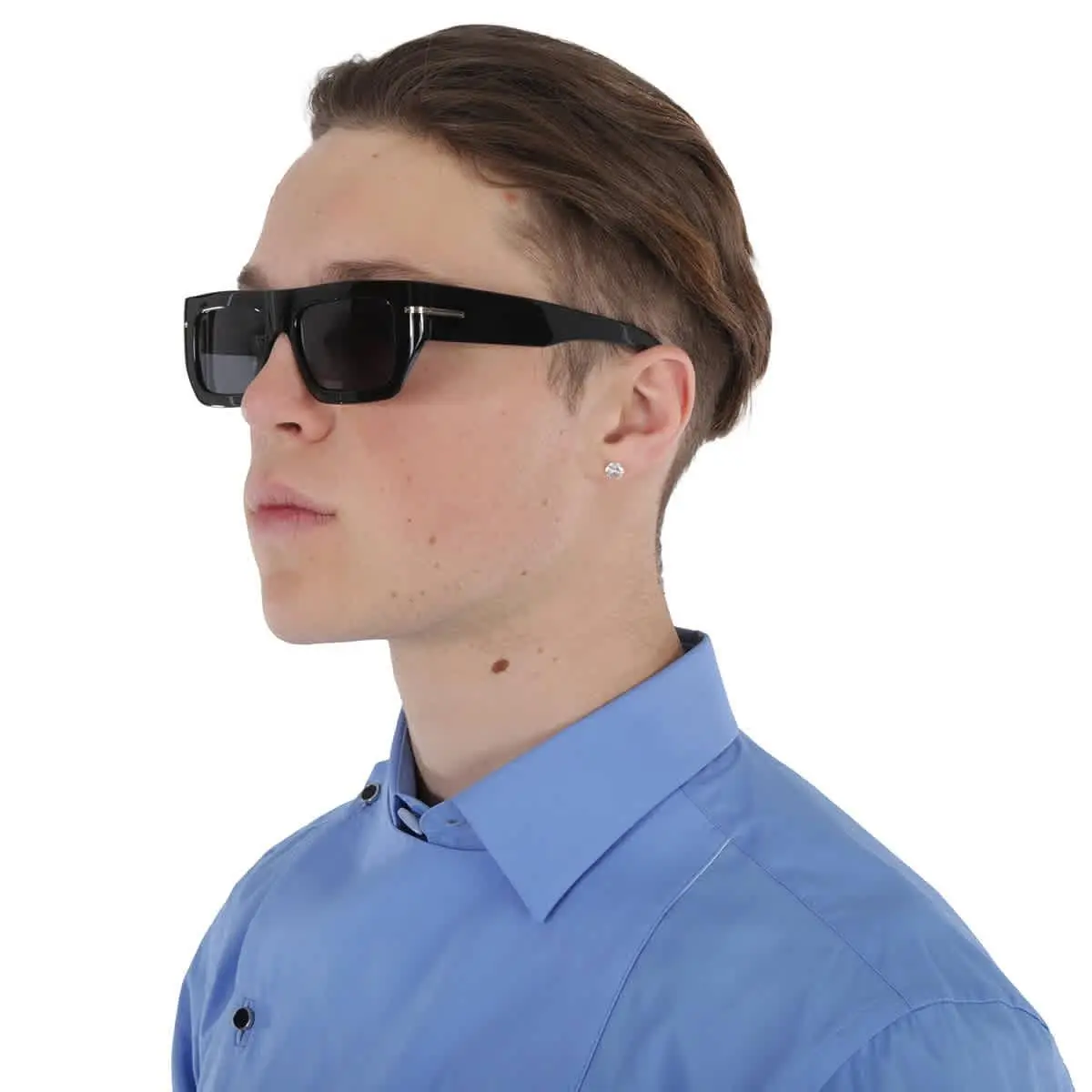 Hugo Boss Grey Browline Men`s Sunglasses Boss 1502/S 0WR7/IR 54 Boss 1502/S