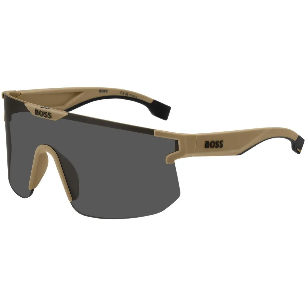 Men`s Beige Black Shield Sunglasses - BOSS1500S 0HDA Z8 by Hugo Boss