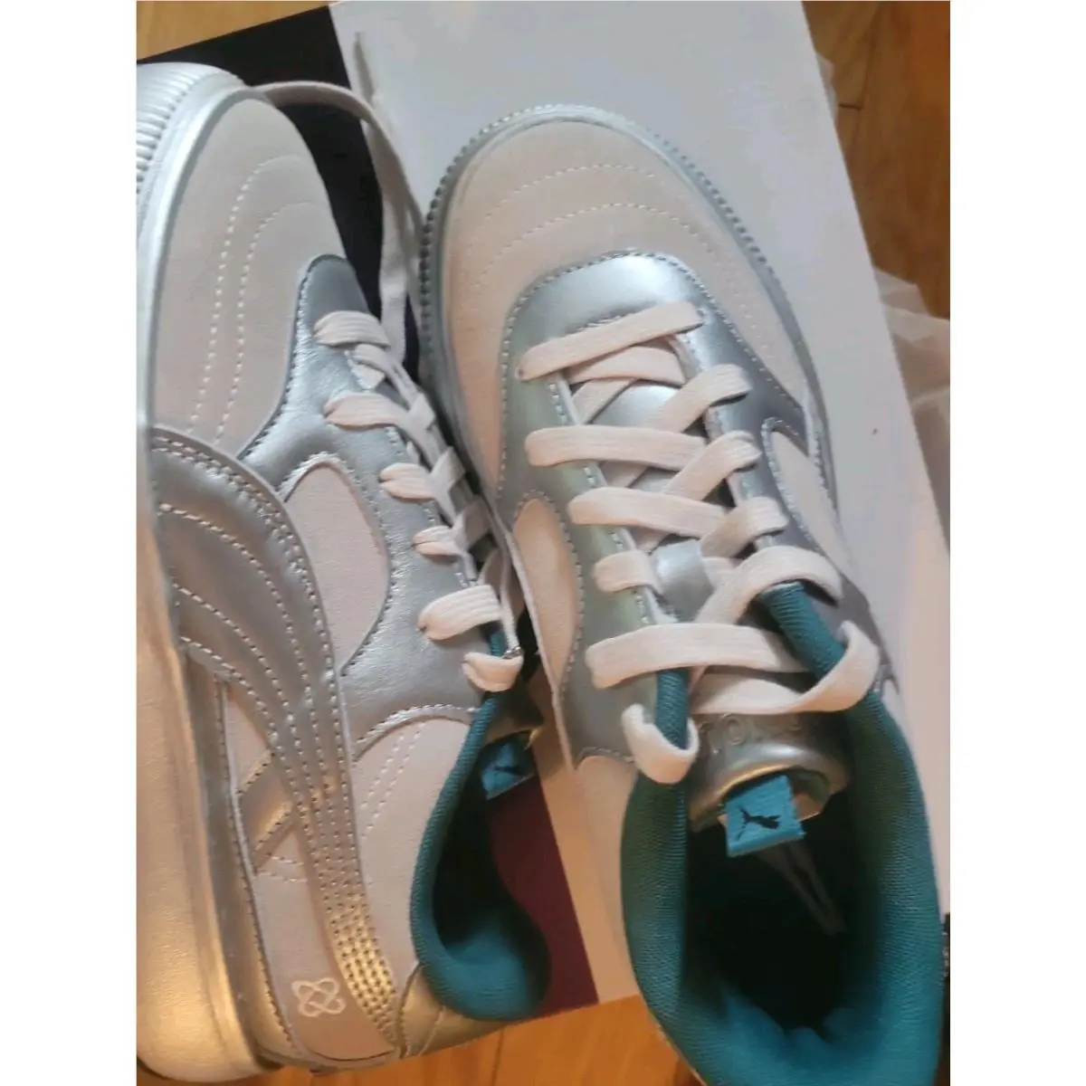 Size 7.5 Pronounce x Puma Suede Mayu 2 Silver Ultra Violet W/silver Charm Nee