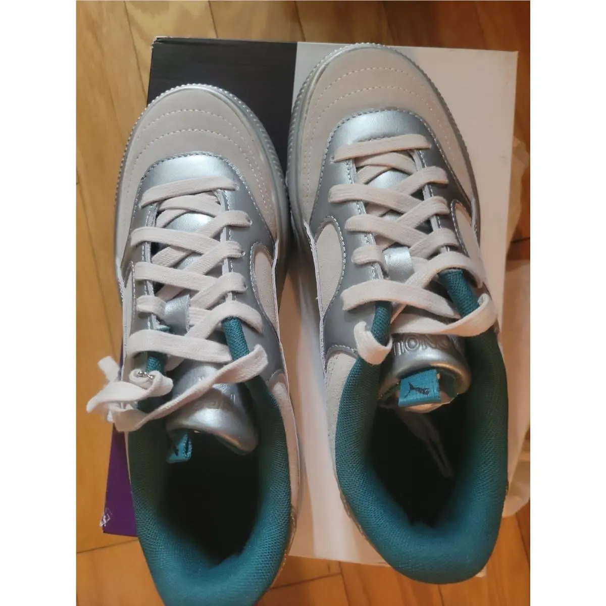 Puma shoes - PUMA Suede Mayu - Suede Mayu - 384106-01 - Silver 1