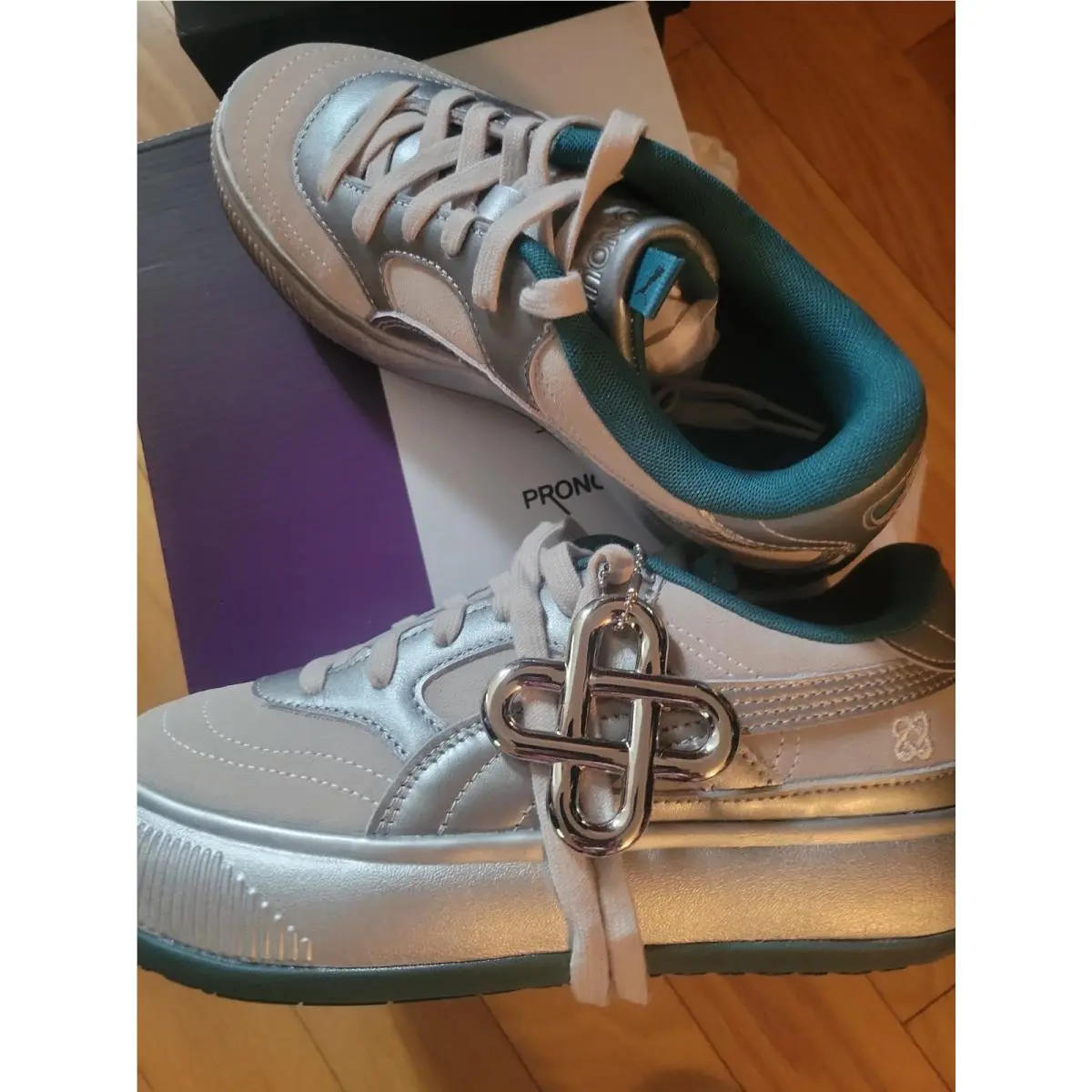 Puma shoes - PUMA Suede Mayu - Suede Mayu - 384106-01 - Silver 3