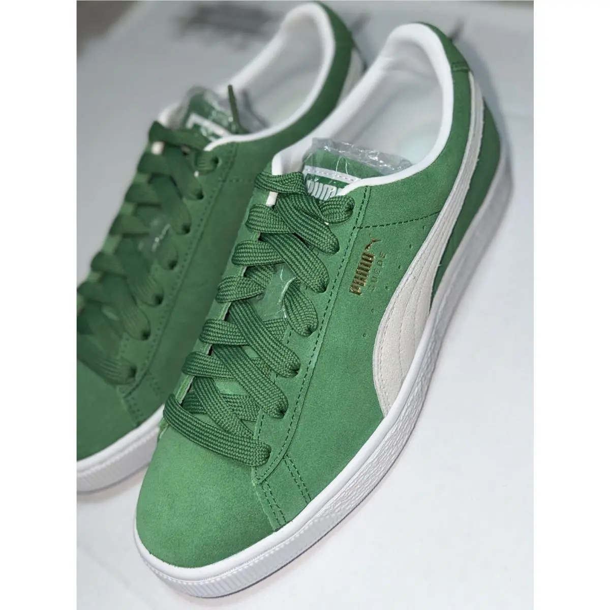 Puma shoes - PUMA SUEDE NBA TEAMS BOSTON CELTICS - 380168 02 - AMAZON GREEN/WHITE 1