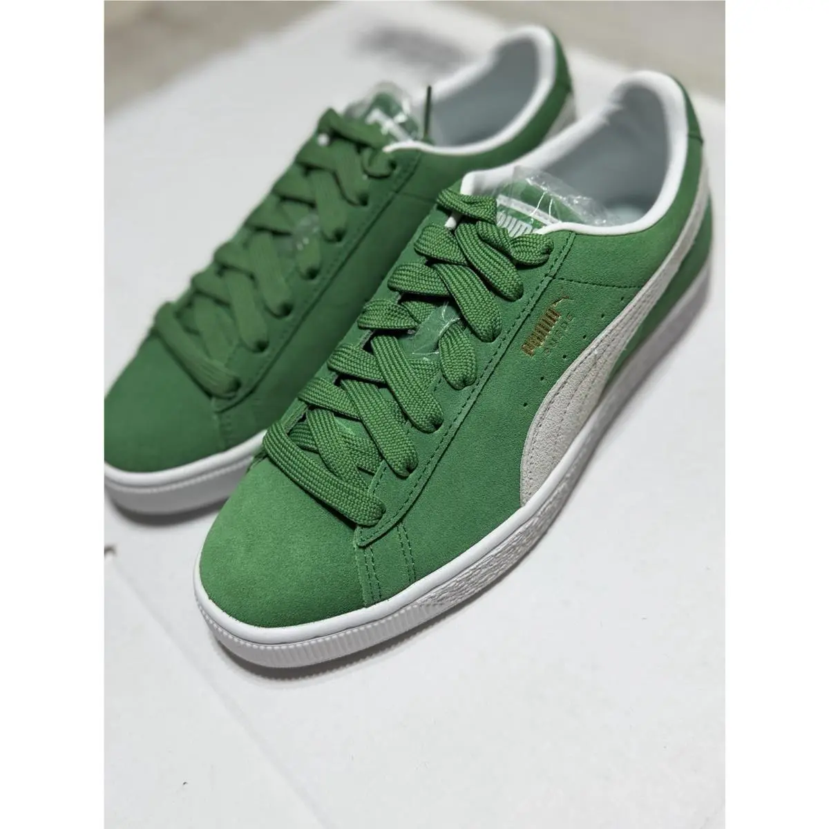 Puma shoes - PUMA SUEDE NBA TEAMS BOSTON CELTICS - 380168 02 - AMAZON GREEN/WHITE 3