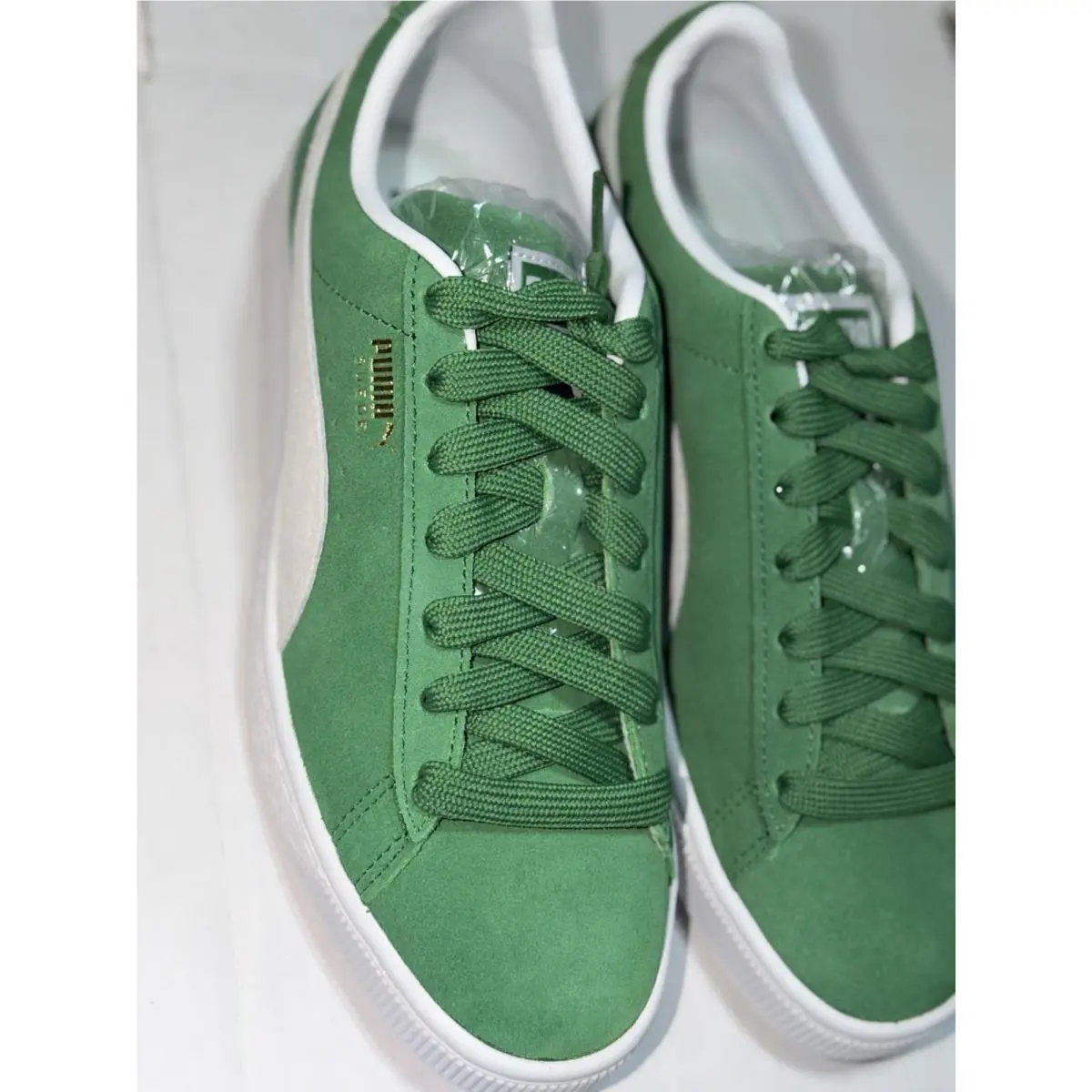 Puma shoes - PUMA SUEDE NBA TEAMS BOSTON CELTICS - 380168 02 - AMAZON GREEN/WHITE 5