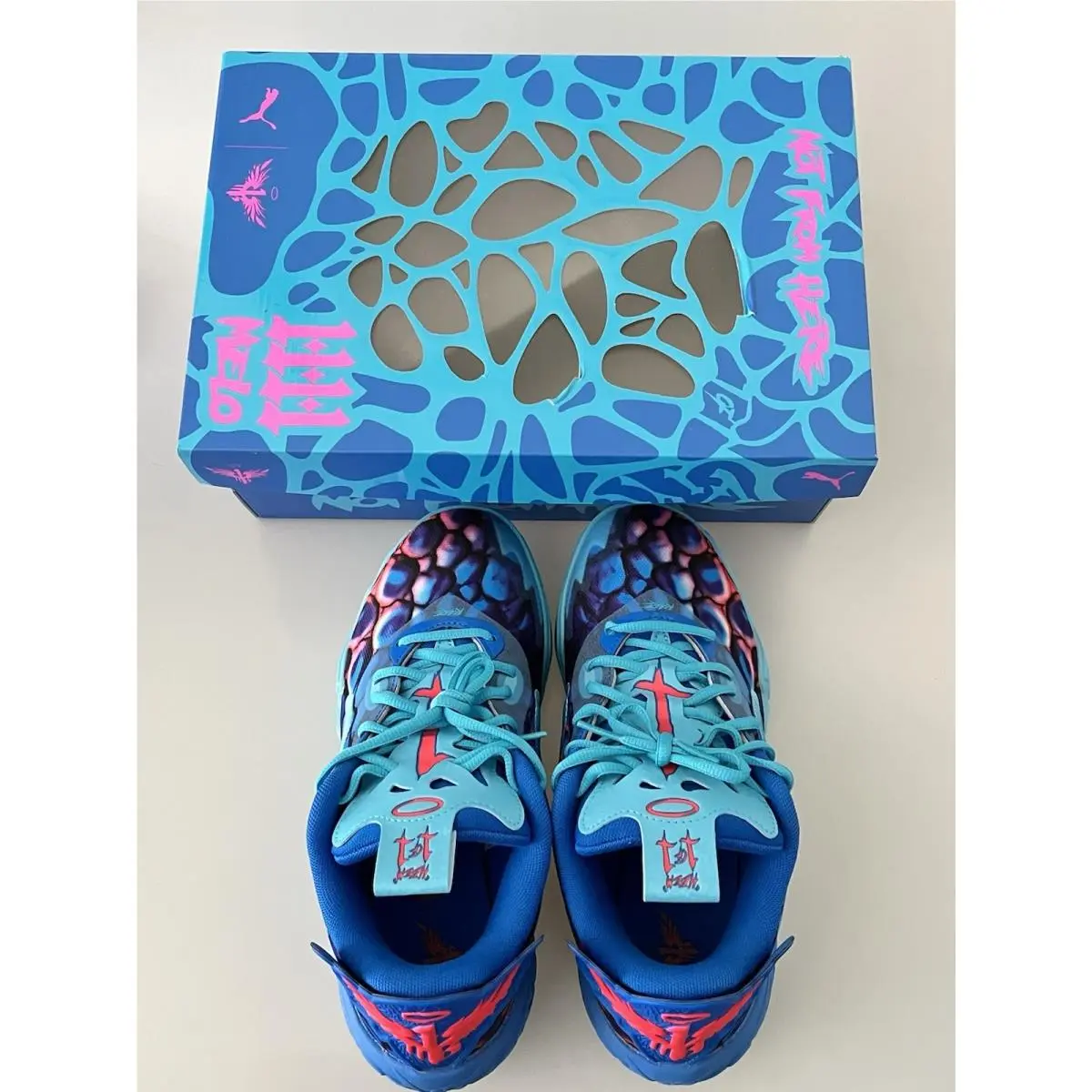 Puma shoes - Puma MB .04 Lo Alien Skins JR - Blue 0
