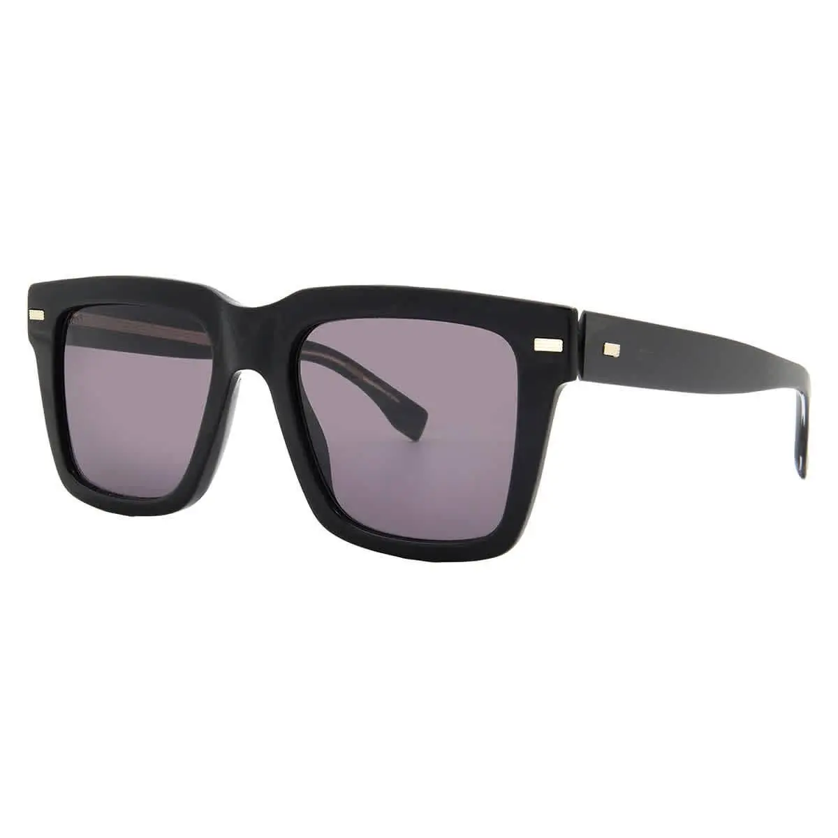 Hugo Boss Grey Square Men`s Sunglasses Boss 1442/S 0807/IR 53 Boss 1442/S