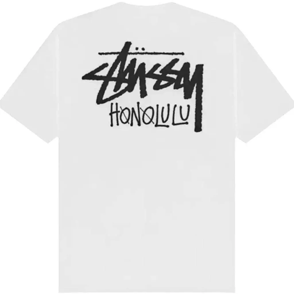 Stussy Honolulu Chapter White Short Sleeve T Shirt Mens XL 3903970