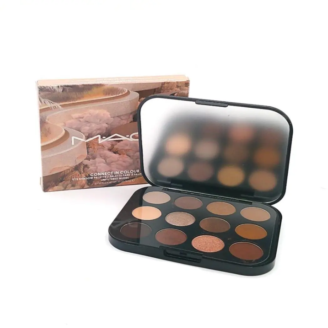 Mac Connect In Colour Eye Shadow Palette X12 Unfiltered Nudes 0.43oz Box