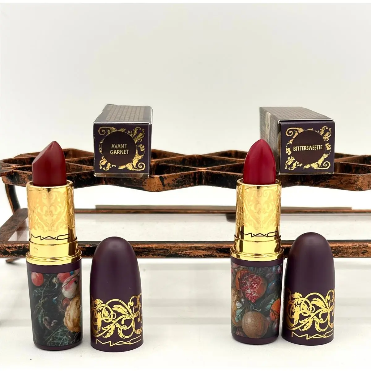 Mac Avant Garnet and Bittersweet Two 2 Piece Lipstick Set