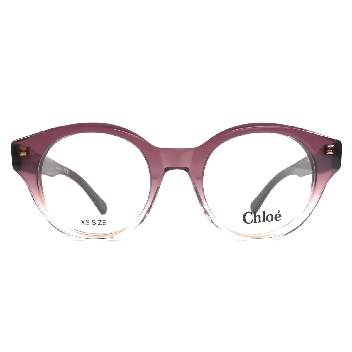 Chloe Eyeglasses Frames CH0271O 003 Purple Gradient Round Full Rim 47-20-140