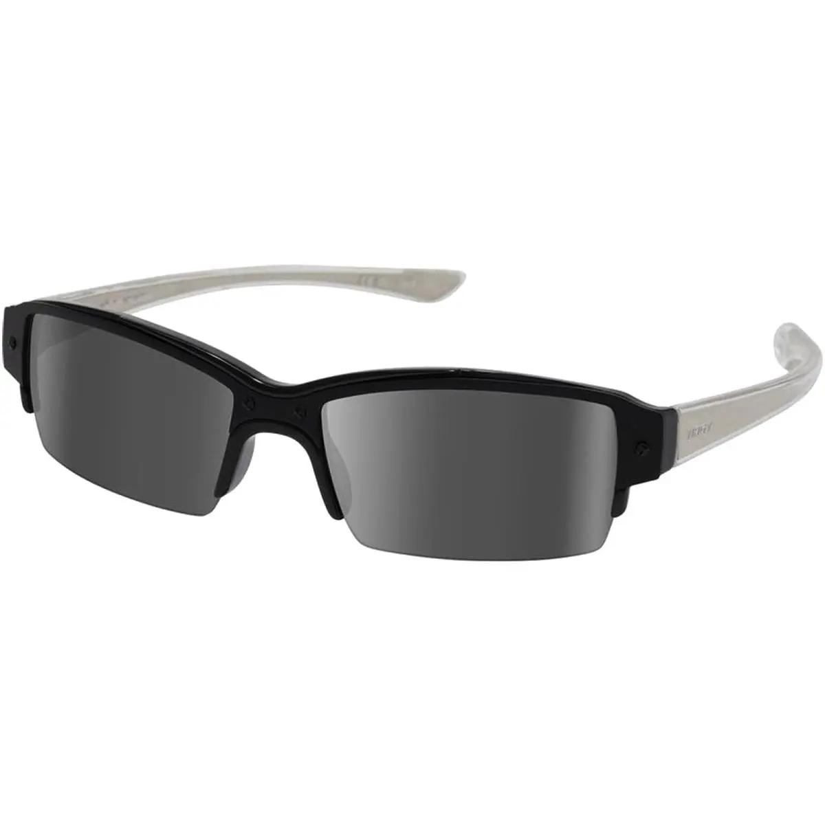Nrgy by J Balvin Ad Astra Polarized Semi-rimless Rectangle Sunglasses Black/Graphite (01GY) by Revo